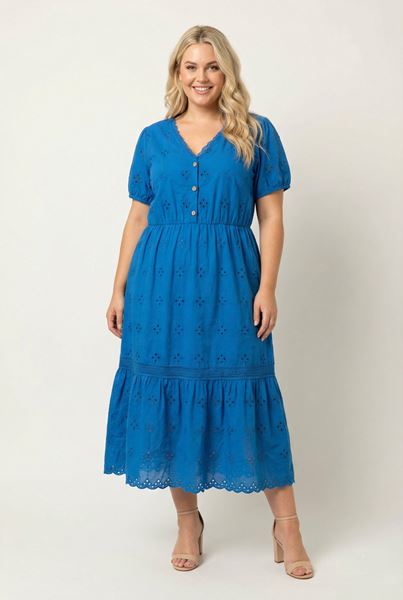 Immagine di CURVY GIRL COTTON  BOHEMIAN DRESS.